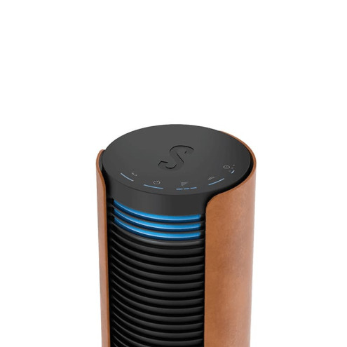 PETER Cognac column fan | Leather-style & powerful comfort | Stadler Form