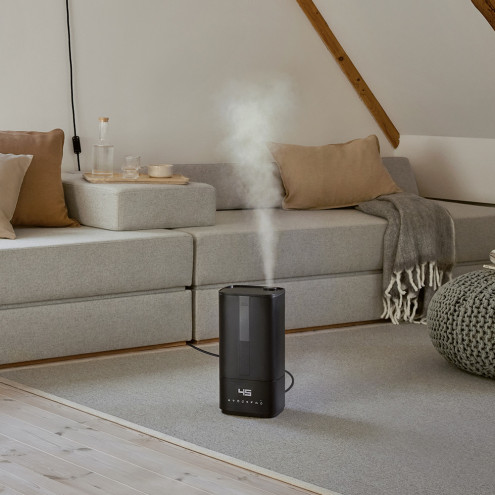 Oliver Noir Humidificateur à ultrasons hygiénique | Stadler Form