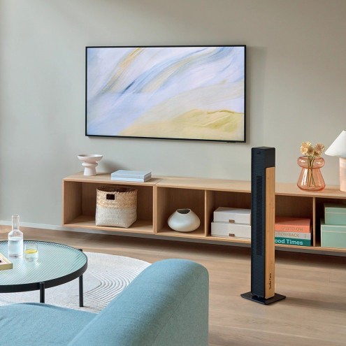 NICK Bamboo Noir – Ventilateur Colonne Silencieux| Stadler Form