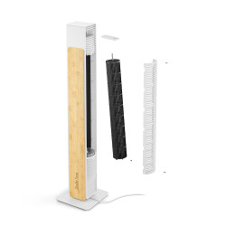 NICK Bamboo White Tower Fan Silent | Stadler Form