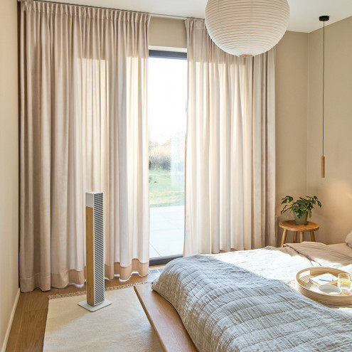 NICK Bamboo White Tower Fan Silent | Stadler Form