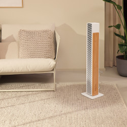 NICK Bamboo White Tower Fan Silent | Stadler Form