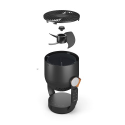 LEO Noir – Ventilateur Oscillant Silencieux et Puissant pour un Air Frais| Stadler Form