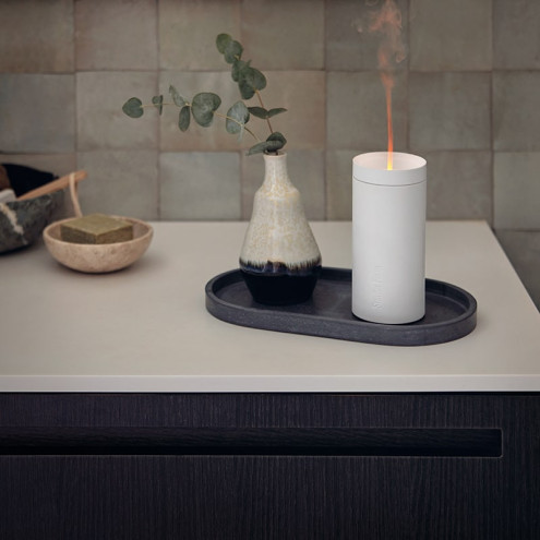LUCY White aroma diffuser with flame effect | Stadler Form