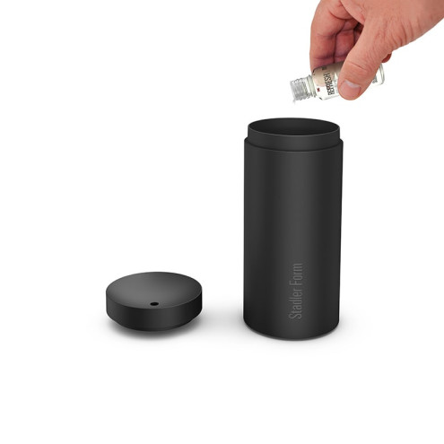 LUCY Black aroma diffuser with flame effect | Stadler Form