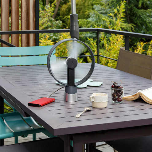 AIRAIN Anthracite table & desk fan | air&me