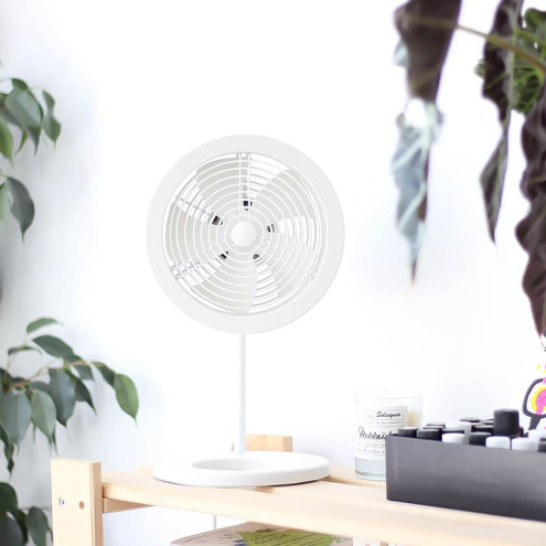 NAOS White table & desk fan | air&me
