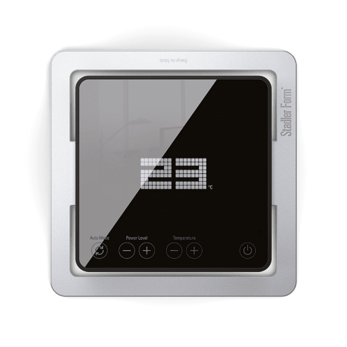 Ceramic heater with thermostat ANNA Big Black | Stadler Form