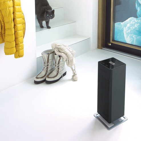 Ceramic heater with thermostat ANNA Big Black | Stadler Form