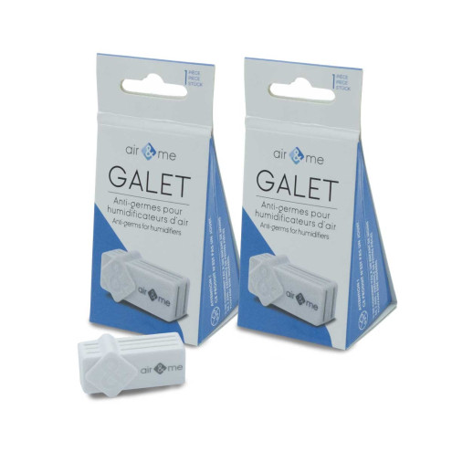Kit de deux anti-germes GALET pour humidificateurs d'air ultrasonique