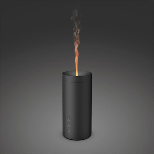 LUCY Black aroma diffuser with flame effect | Stadler Form