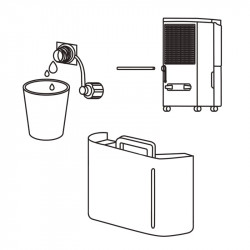 Connected dehumidifier ROHAN with lift pump | air&me